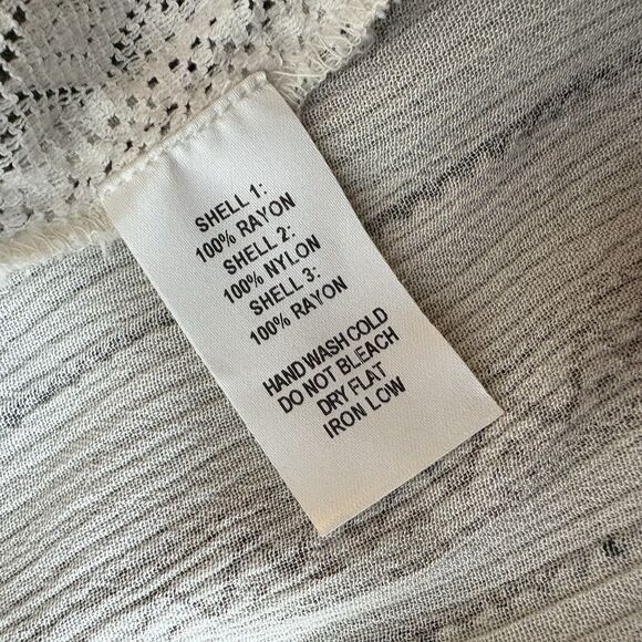 Lulus Sheer White Lightweight Duster Cardigan Open Front Long Maxi Size Medium - Picture 6 of 7